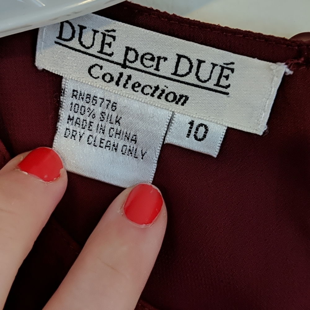 Red Silk Shell - Picture 3 of 3